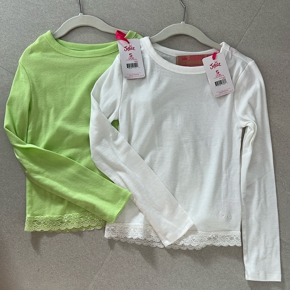 Justice 2pk Long Sleeve Shirts! NWT